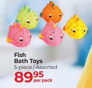Bath Mate Fish Bath Toys 5 Piece Assorted-Per Pack