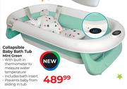 Baby Things Collapsible Baby Bath Tub Mint Green