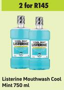 Listerine Mouthwash Cool Mint-For 2 x 750ml