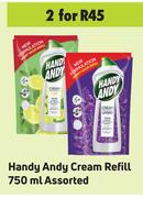 Handy Andy Cream Refill Assorted-For 2 x 750ml