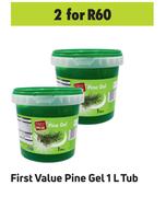 First Value Pine Gel Tub-For 2 x 1L