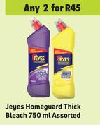Jeyes Homeguard Thick Bleach Assorted-For 2 x 750ml