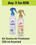 Air Scents Air Freshener Assorted-For 2 x 350ml