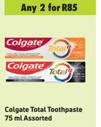 Colgate Total Toothpaste Assorted-For 2 x 75ml