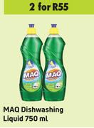 Maq Dishwashing Liquid-For 2 x 750ml