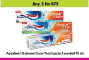 Aquafresh Extreme Clean Toothpaste Assorted-For 3 x 75ml