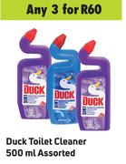Duck Toilet Cleaner Assorted-For 3 x 500ml