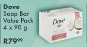 Dove Soap Bar Value Pack-4 x 90g