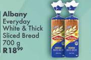 Albany Everyday White & Thick Sliced Bread-700g
