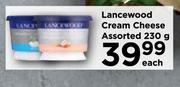 Lancewood Cream Cheese Assorted-230g Each