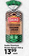 Sasko Premium Brown Bread-700g Each