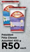 President Feta Cheese Assorted-400g Each
