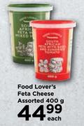 Food Lover's Feta Cheese Assorted-400g Each