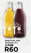 Simpl Fruit Juice Assorted-For 2 x 1.5L