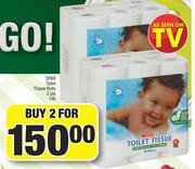 Spar Toilet Tissue Rolls 2 Ply-For 2 x 18's Pack