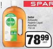 Dettol Antiseptic Hygiene Liquid Assorted-750ml Each