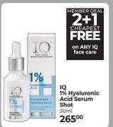 IQ 1% Hyaluronic Acid Serum Shot-30ml