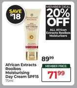 African Extracts Rooibos Moisturising Day Cream SPF15-75ml