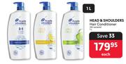 Head & Shoulders Hair Conditioner (All Variants)-1L Each
