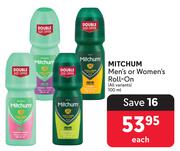 Mitchum Men's Or Women's Roll On (All Variants)-100ml Each