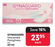 Gynaguard Unscented Pantyliners-40's Each