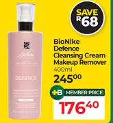 Bionike Defence Cleansing Cream Makeup Remover-400ml