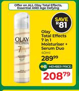 Olay Total Effects 7 In 1 Moisturiser + Serum Duo-40ml