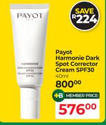 Payot Harmonie Dark Spot Corrector Cream SPF30-40ml