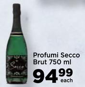 Profumi Secco Brut-750ml Each