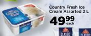 Country Fresh Ice Cream Assorted-2L Each