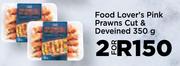 Food Lover's Pink Prawns Cut & Deveined-For 350g