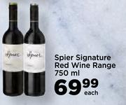 Spier Signature Red Wine Range-750ml Each