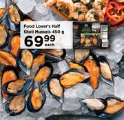 Food Lover's Half Shell Mussels-450g Each
