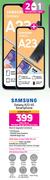02 x Samsung Galaxy A23 4G Smartphone-On 1GB Red Top Up Core More Data + On Promo 70