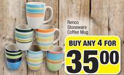 Renco Stoneware Coffee Mug-For 4