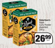 Robertson's Rajah Curry Powder Assorted-200g Each