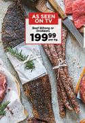Beef Biltong Or Droewors-Per Kg