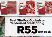 Beef Stir Fry, Goulash Or Tenderised Steak-500g