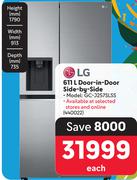 LG 611Ltr Door-In-Door Side-By-Side 440022