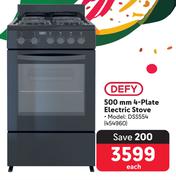 Defy 500mm 4-Plate Electric Stove 454960