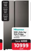 Hisense 508Ltr Side-By-Side Fridge 442532