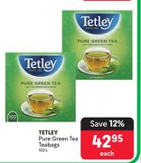 Tetley Pure Green Tea Teabags-102's Pack Each