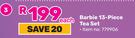 Barbie 13 Piece Tea Set-Each