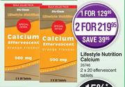 Lifestyle Nutrition Calcium-For 1 x 2 x 20 Effervescent Tablets