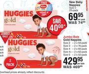 Huggies Jumbo Bale Gold Nappies-Per Bale