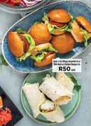 Grab n Go Wraps Assorted 4s Or Mini Beef Or Chicken Burgers 6s-Each