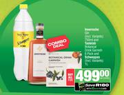 Inverroche Gin 750ml & Tastelab Botanical Drink Garnish 6 Pack & Schweppes 1L-Per Combo