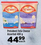 President Feta Cheese Assorted-400g Each