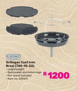 Cadac Grillogas Cast Iron Braai 740-10-ZA
