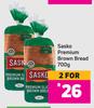 Sasko Premium Brown Bread-For 2 x 700g